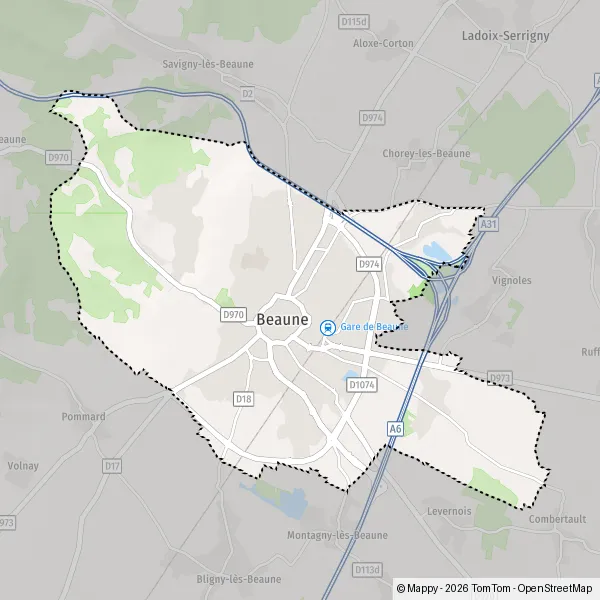 Carte Le Beau Marché, 21200 Beaune