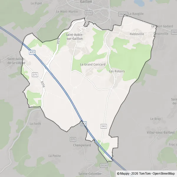 Carte Les Champs Chouettes, 27600 Saint-Aubin-sur-Gaillon