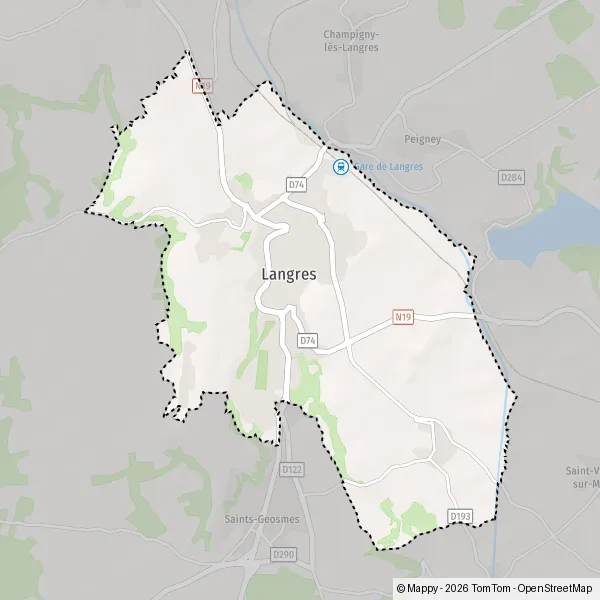 Carte Place Diderot, 52200 Langres