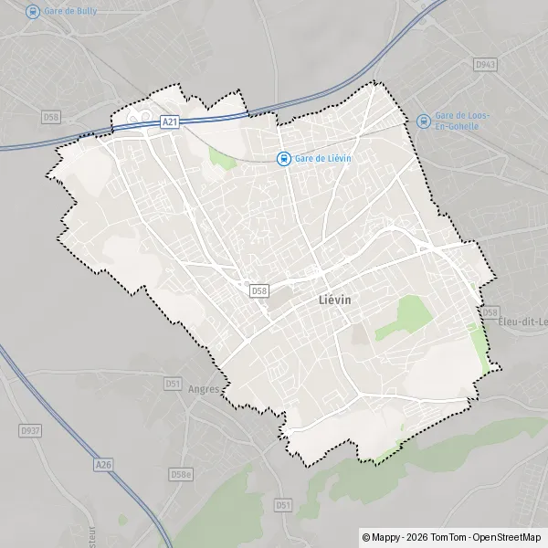 Carte Place du Triage, 62800 Liévin
