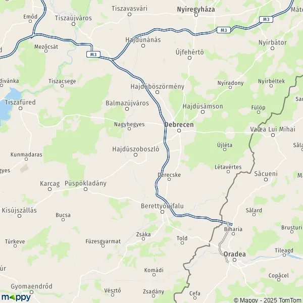 Carte HajdúBihar plan de HajdúBihar et infos pratiques Mappy