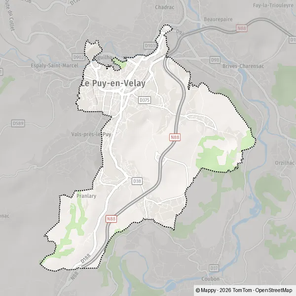Carte Résidence Roche-Arnaud, 43000 Le Puy-en-Velay