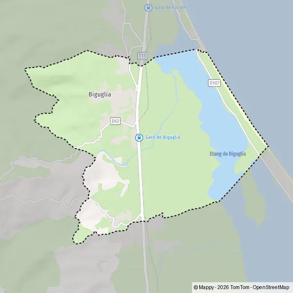 Carte Rond-Point Ceppe, 20620 Biguglia