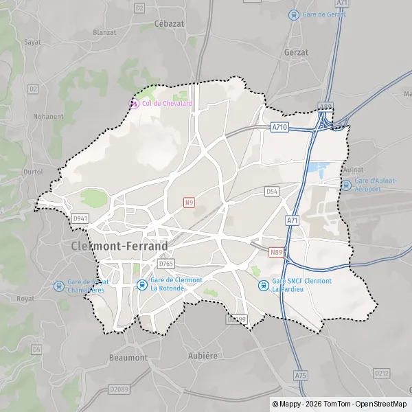Carte Rond-Point de la Pardieu, 63000 Clermont-Ferrand
