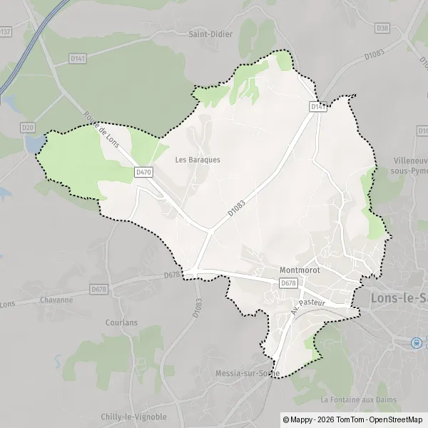 Carte Route de Lyon, 39570 Montmorot
