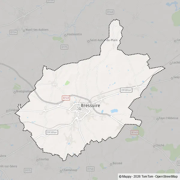 Carte Route de Nantes, 79300 Bressuire