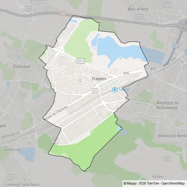 Carte Rue Albert Einstein, 78190 Trappes