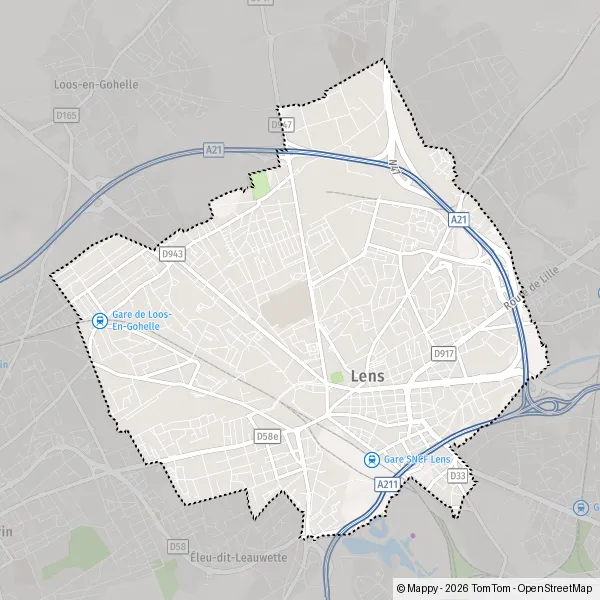 Carte Rue de l'Université, 62300 Lens