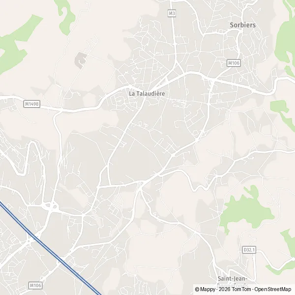 Carte Rue des Fraisses, 42350 La Talaudière