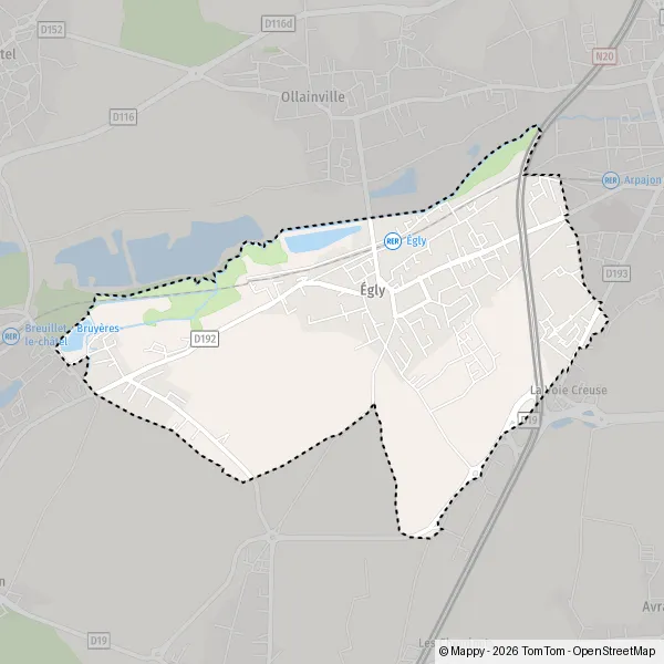 Carte Rue des Meuniers, 91520 Égly