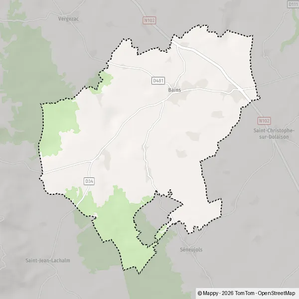 Carte Rue des Orchidées, 43370 Bains