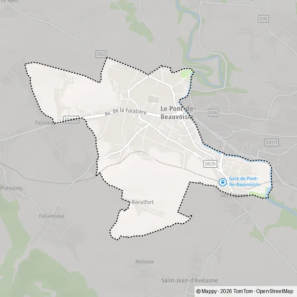 Carte Rue du 8 Mai 1945, 38480 Le Pont-de-Beauvoisin