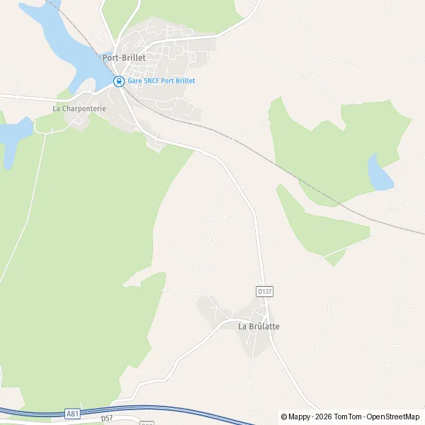 Carte Rue du Bois de l'Huisserie, 53000 Laval