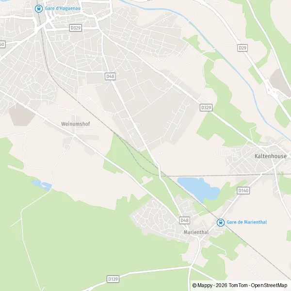 Carte Rue du Taubenhof, 67500 Haguenau