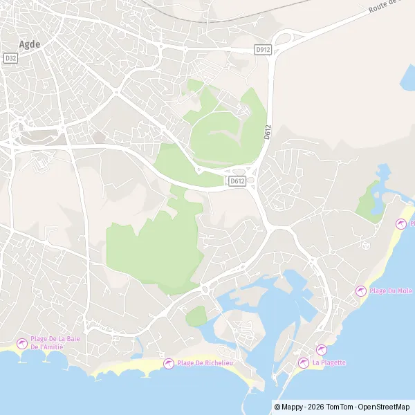 Carte Rue Saint-Martin des Vignes, 34300 Agde