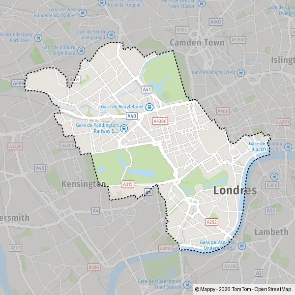 Plan Londres : carte de Londres (SW1P 3) et infos pratiques