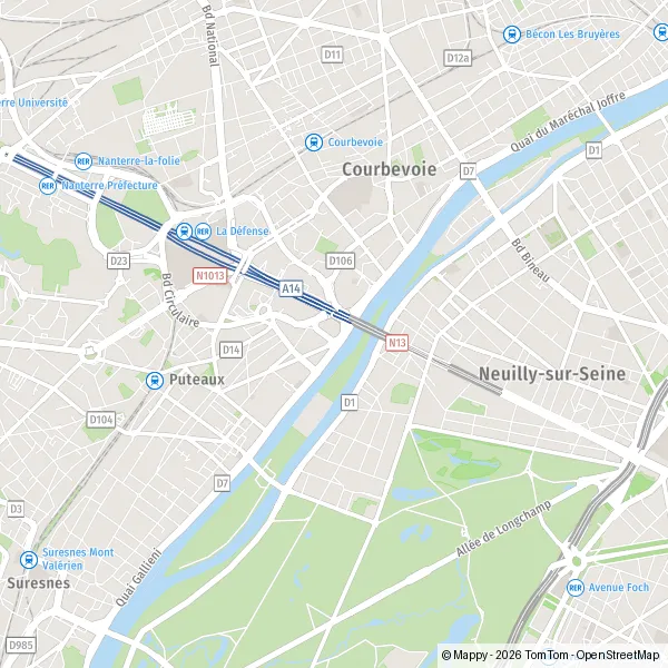 Carte Terrasse Bellini, 92800 Puteaux