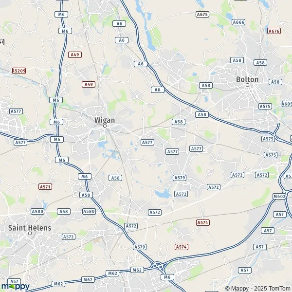 Plan Wigan carte de Wigan (WN1 1) et infos pratiques